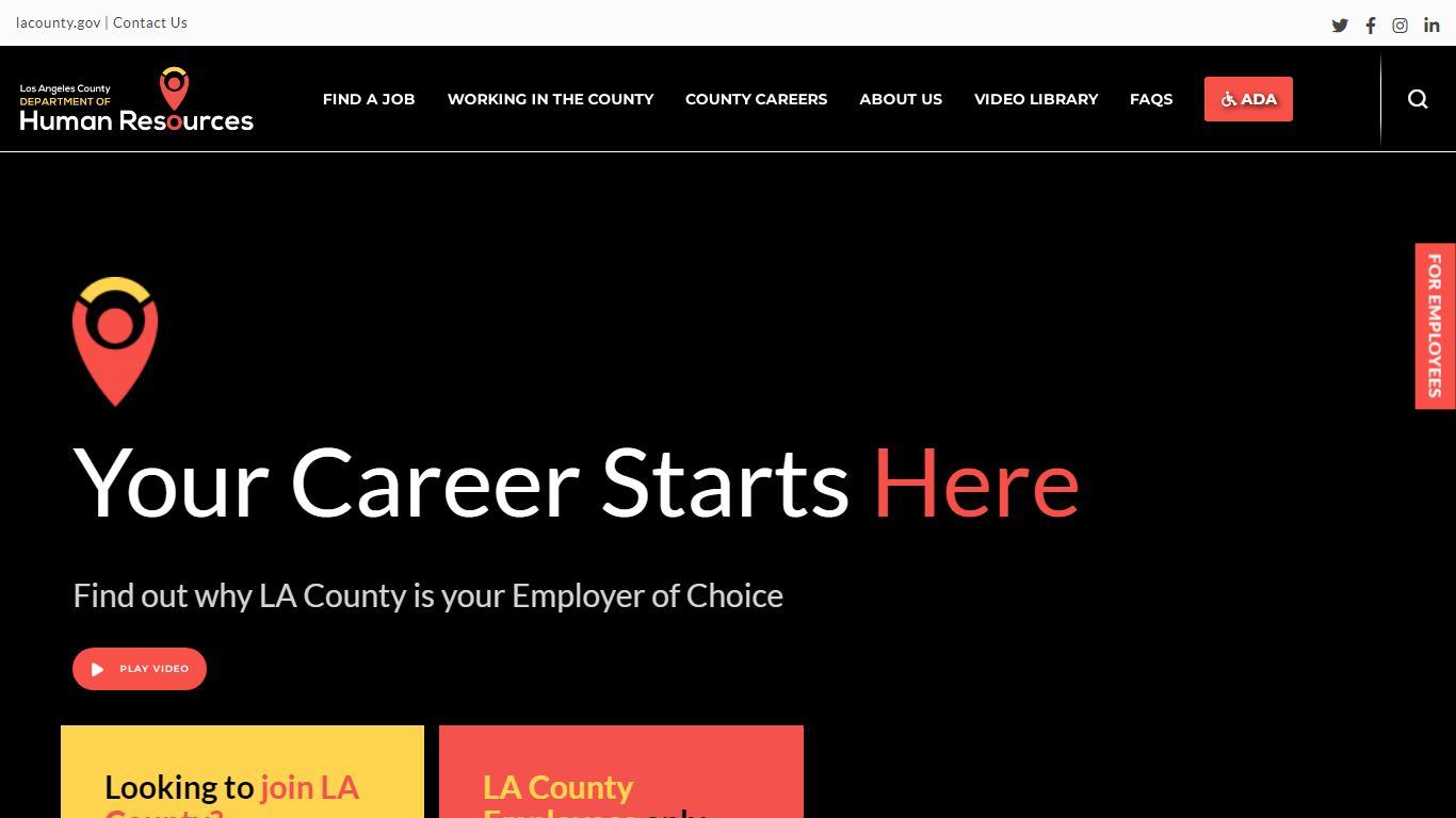 County of Los Angeles Human Resources Department